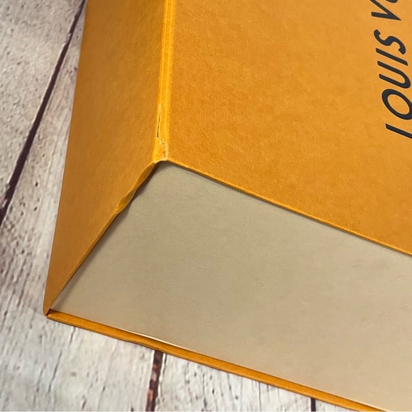 Louis Vuitton Gift Box Storage Orange Black Size 14”x10”x5” - Picture 14 of 14
